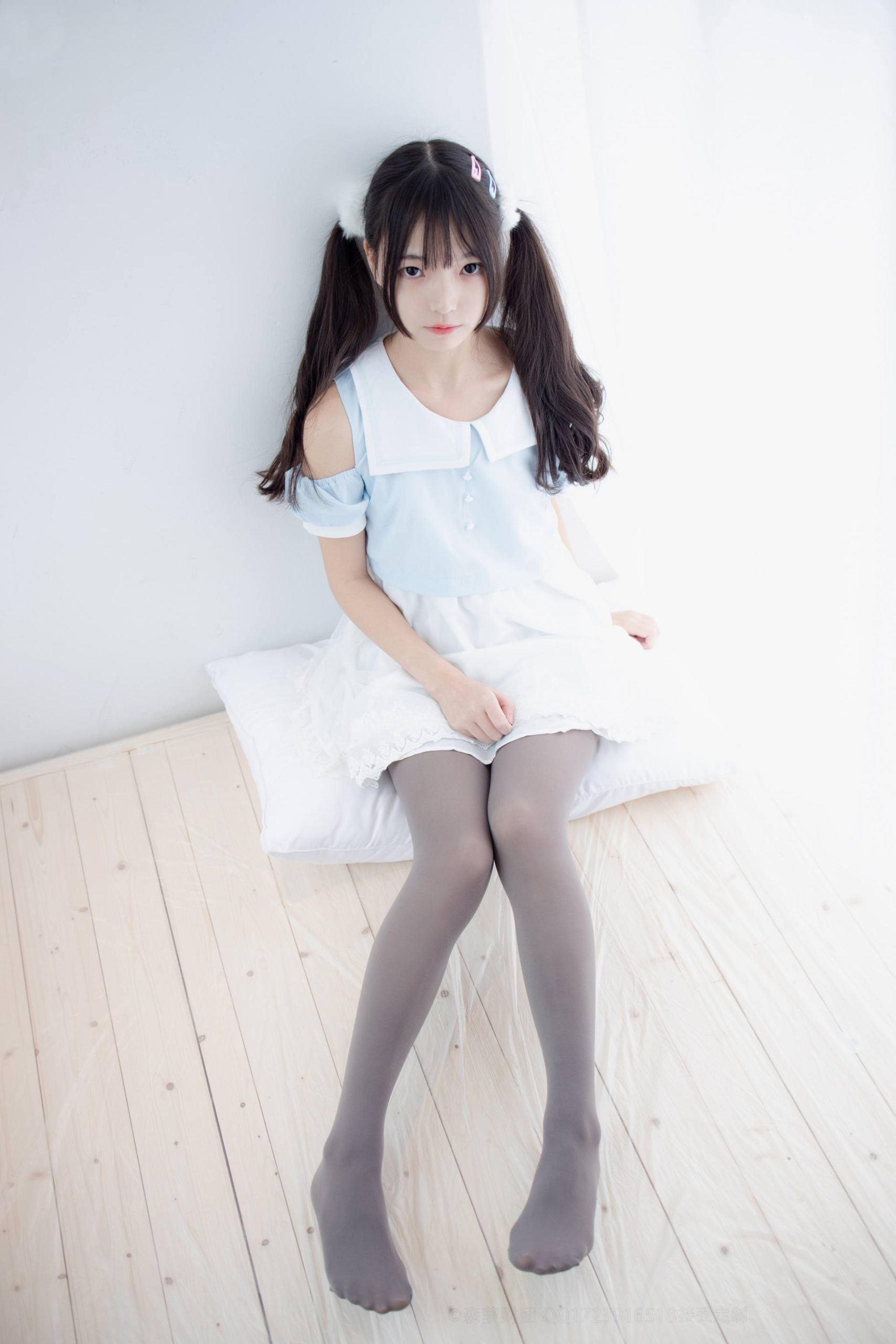 图片[2]-超级甜美的灰丝小姑娘【86P】20005-图好看