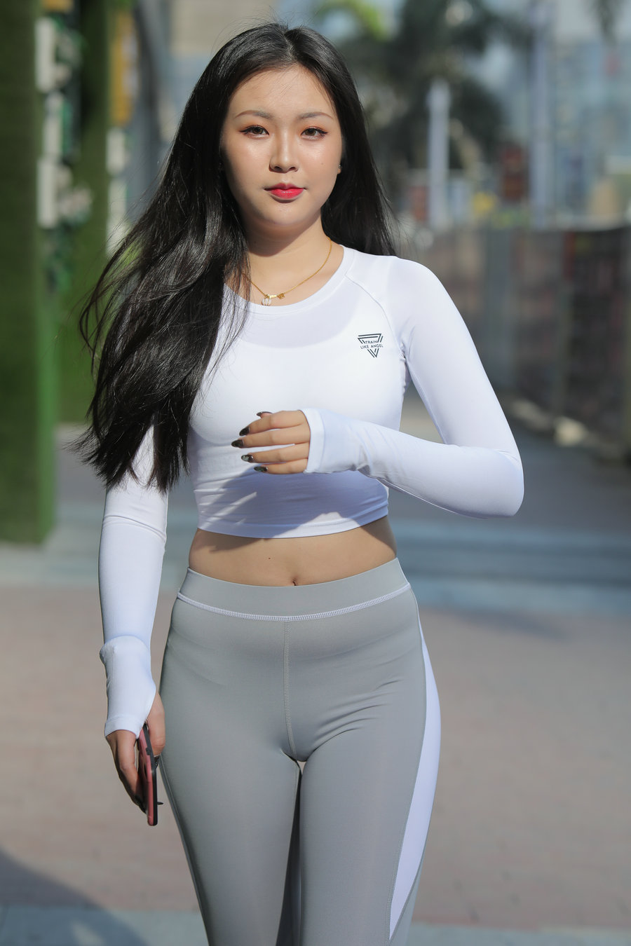图片[1]-灰色瑜伽裤女孩 J0907 468P2V-6.31GB-图好看