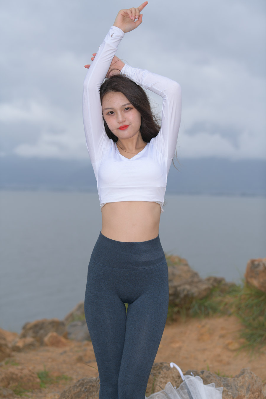 图片[2]-深蓝色瑜伽裤甜美女孩 J1320 514P2V-17.5GB-图好看