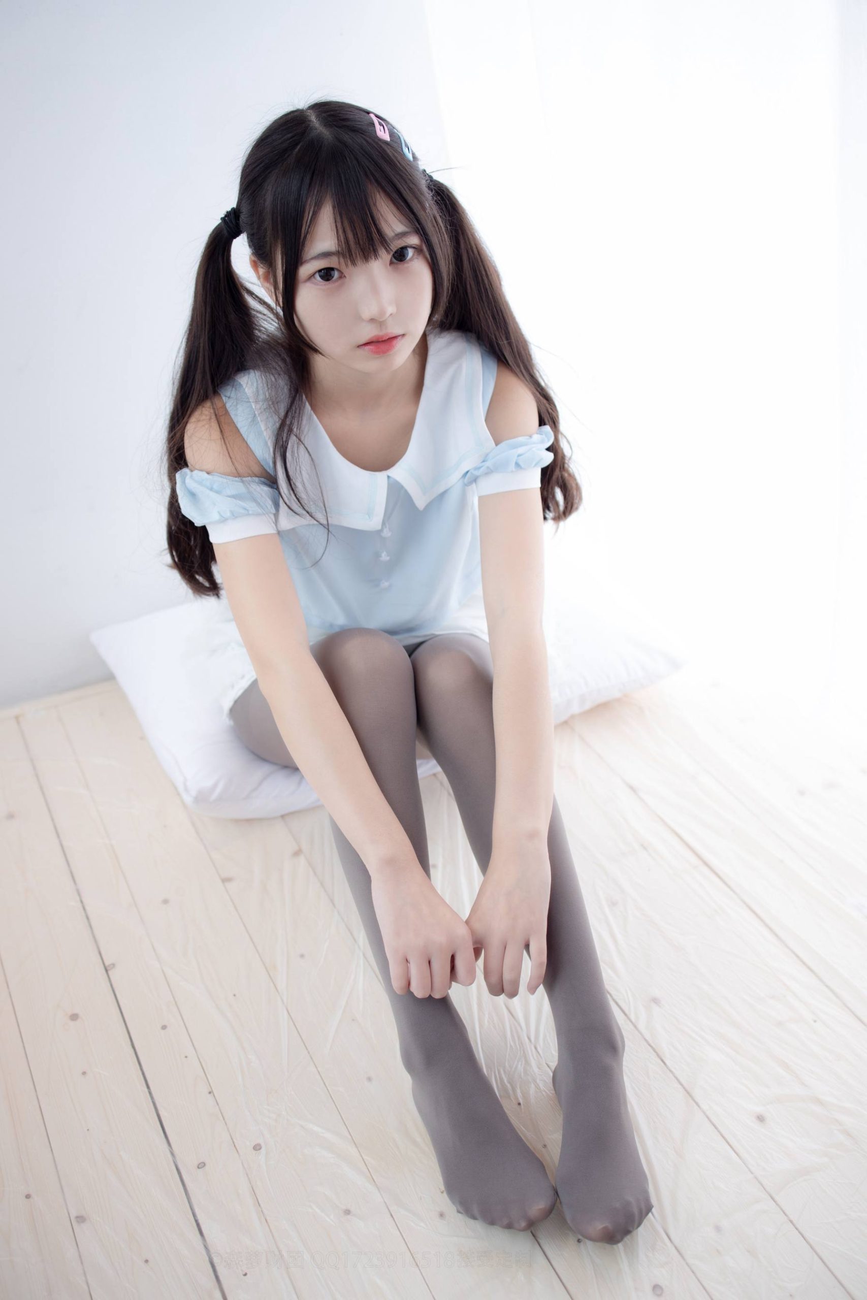 图片[3]-超级甜美的灰丝小姑娘【86P】20005-图好看