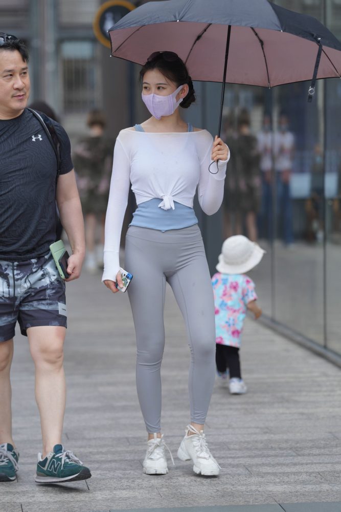 街拍逛街的瑜伽裤小女人  J2874 36P-469MB-图好看