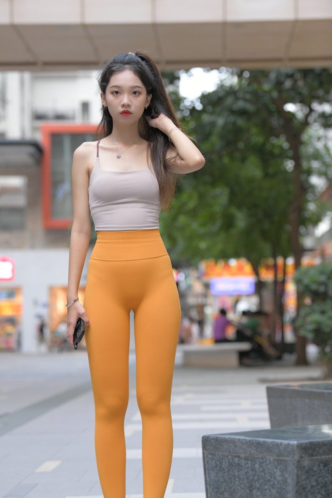 超级可爱的橘黄瑜伽裤女孩J3030 801P1V-28.0GB-图好看