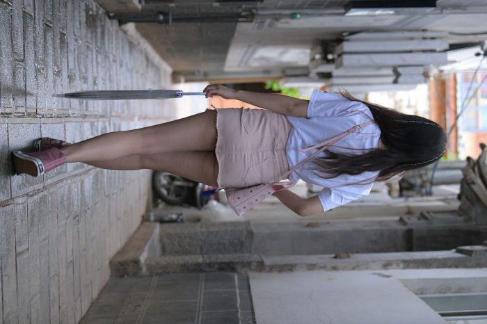 非常清纯甜美的短裙姑娘在逛街【458P】00052-图好看