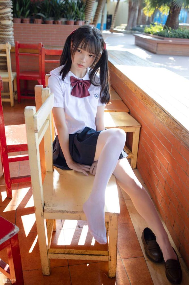 眼神好清澈的双马尾白丝女孩【75P】20019-图好看